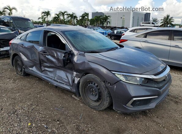 19XFC2F61KE013049 2019 HONDA CIVIC Gray Սալոնի դիմացի տեսք