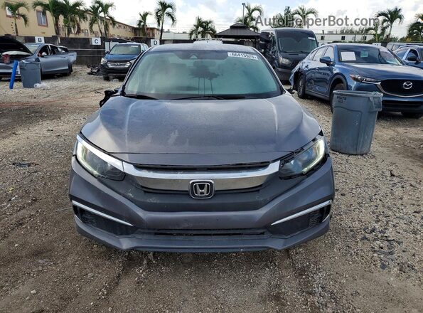 19XFC2F61KE013049 2019 HONDA CIVIC Gray Հետևի նստատեղերի տեսք