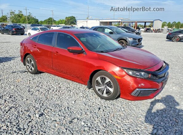 19XFC2F61KE213543 2019 HONDA CIVIC Red წინა მარჯვენა