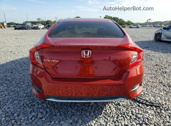 19XFC2F61KE213543 2019 HONDA CIVIC Red უკანა ხედი
