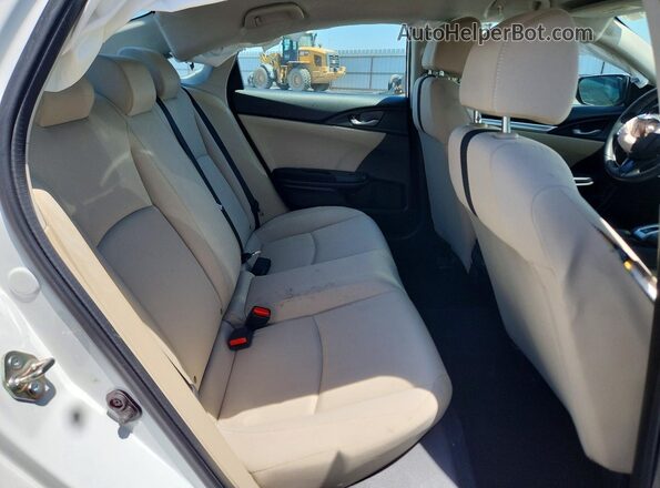 19XFC2F61KE214840 2019 HONDA CIVIC White უკანა სავარძლების ხედი
