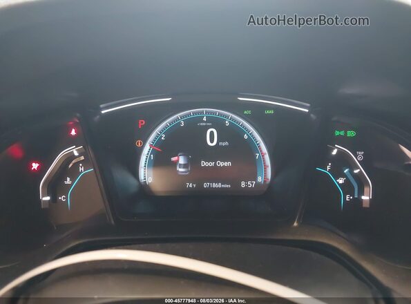 19XFC2F61LE021766 2020 HONDA CIVIC Black Widok tylnych siedzeń