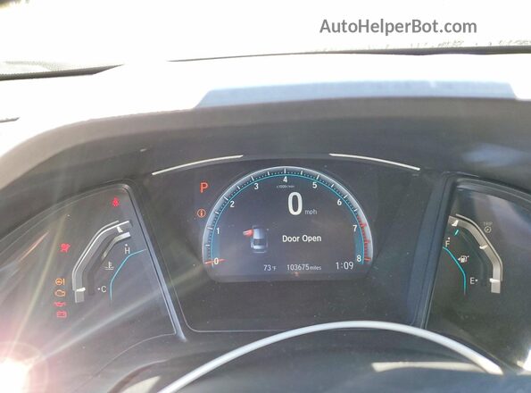 19XFC2F61LE211583 2020 HONDA CIVIC Silver ხელსაწყოთა პანელის ხედი