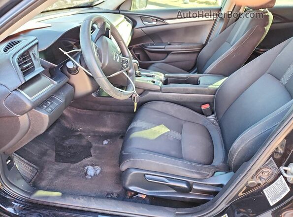 19XFC2F62KE210747 2019 HONDA CIVIC Black Вид салону спереду