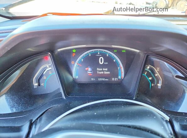 19XFC2F62KE210747 2019 HONDA CIVIC Black Вид щитка приладів