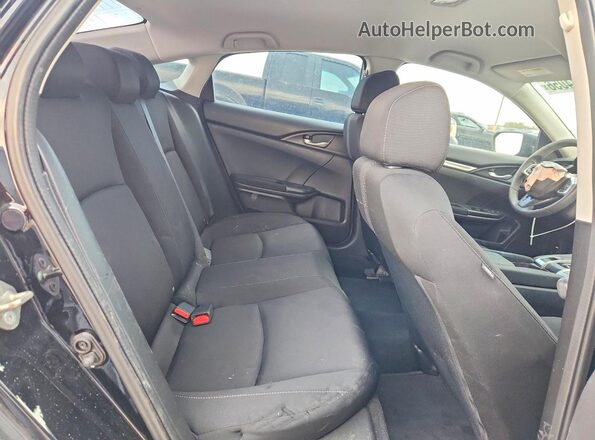 19XFC2F62LE014969 2020 HONDA CIVIC Black უკანა სავარძლების ხედი