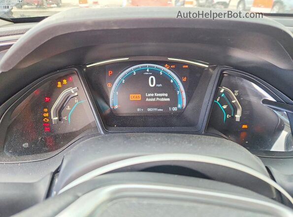 19XFC2F62LE014969 2020 HONDA CIVIC Black ხელსაწყოთა პანელის ხედი