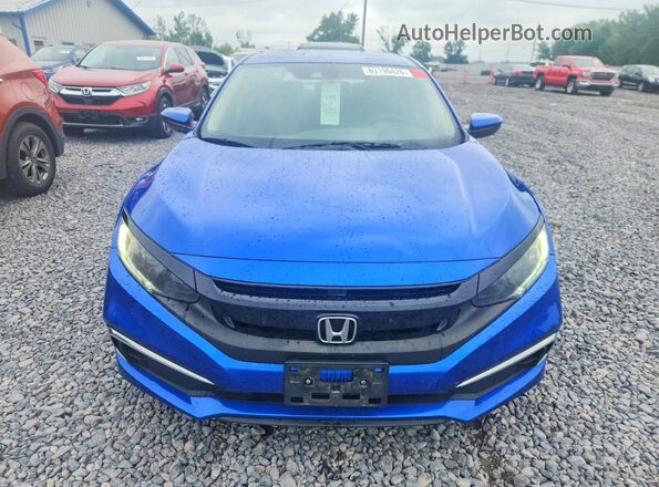 19XFC2F63KE016678 2019 HONDA CIVIC Синий Вид спереди