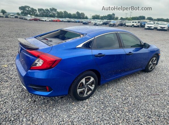 19XFC2F63KE016678 2019 HONDA CIVIC Синий Задняя правая четверть