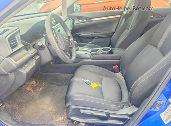 19XFC2F63KE016678 2019 HONDA CIVIC Синий Вид салона спереди