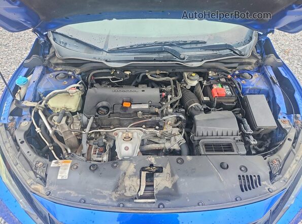 19XFC2F63KE016678 2019 HONDA CIVIC Синий Вид задней части салона