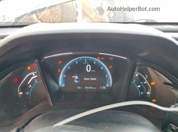 19XFC2F63KE203399 2019 HONDA CIVIC Silver Вид щитка приладів