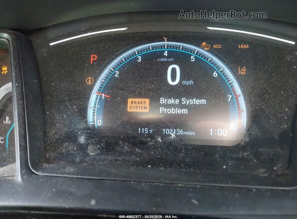 19XFC2F63KE207856 2019 HONDA CIVIC Черный Вид задних сидений