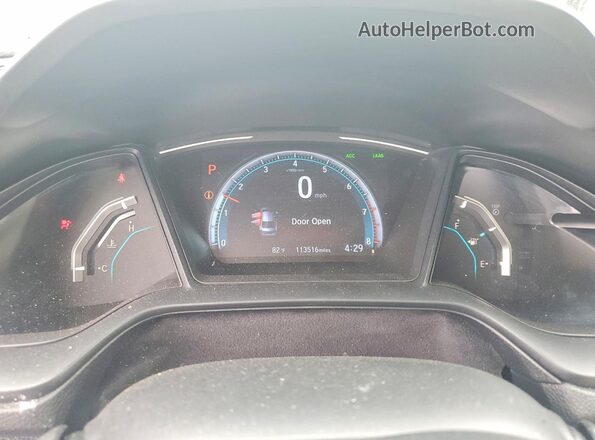19XFC2F63LE010381 2020 HONDA CIVIC White Սարքավորումների վահանակի տեսք