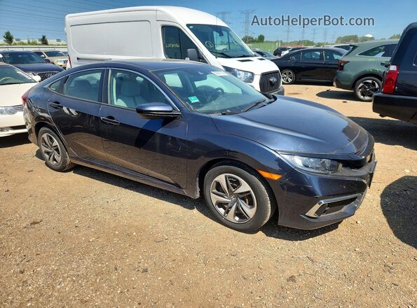 19XFC2F64KE001798 2019 HONDA CIVIC Blue Delantero derecho