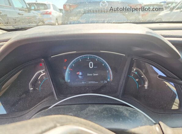 19XFC2F64KE001798 2019 HONDA CIVIC Blue Vista del cuadro de instrumentos
