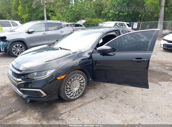 19XFC2F64KE028824 2019 HONDA CIVIC Black Widok z przodu
