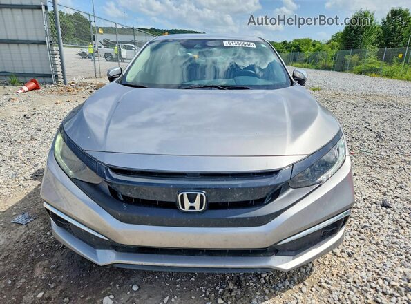 19XFC2F64KE041959 2019 HONDA CIVIC Silver Front view