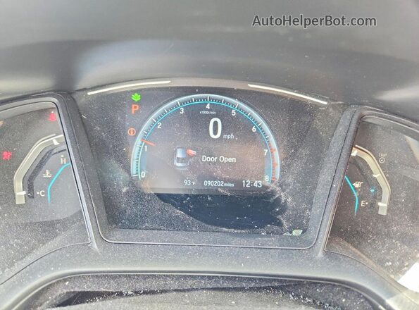 19XFC2F64LE013886 2020 HONDA CIVIC Gray Vista del cuadro de instrumentos