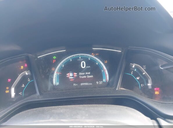 19XFC2F64LE200335 2020 HONDA CIVIC Black Vista de los asientos traseros
