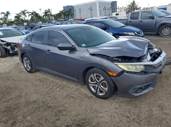19XFC2F65GE060527 2016 HONDA CIVIC Gray Przód prawy