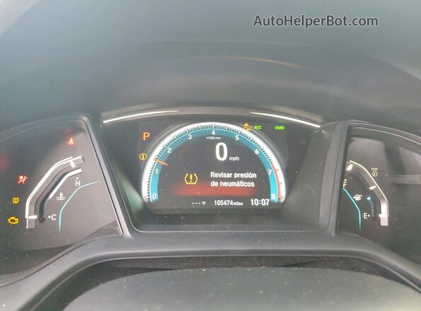 19XFC2F65GE060527 2016 HONDA CIVIC Gray Widok zestawu wskaźników