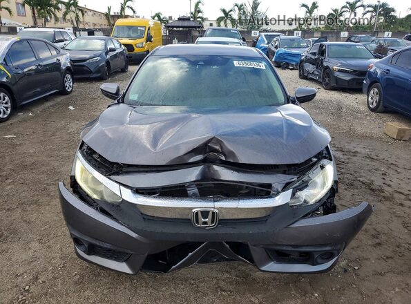 19XFC2F65GE060527 2016 HONDA CIVIC Gray Widok z przodu