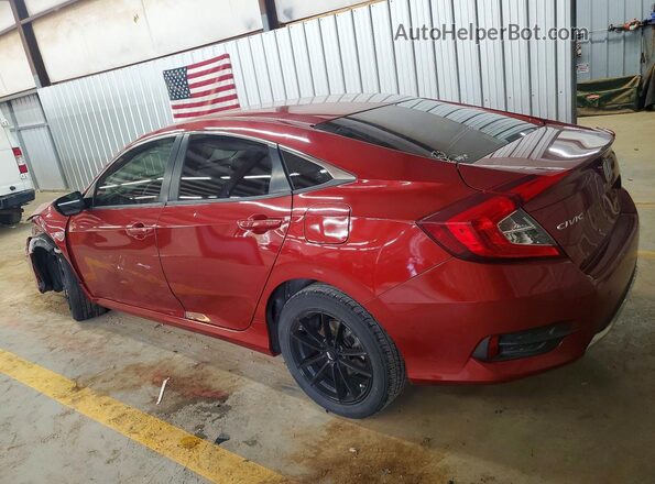 19XFC2F65KE032588 2019 HONDA CIVIC Burgundy Հետևի ձախ