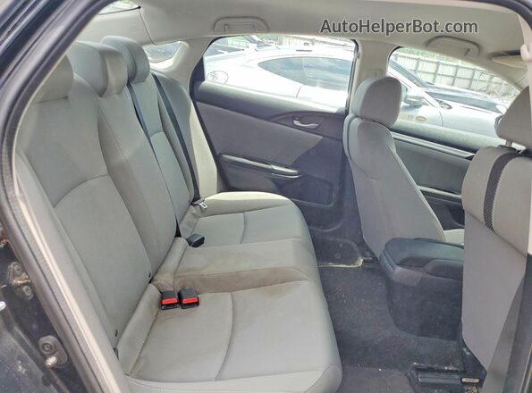 19XFC2F65KE034907 2019 HONDA CIVIC Black უკანა სავარძლების ხედი