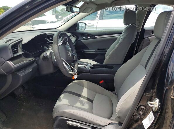 19XFC2F65KE034907 2019 HONDA CIVIC Black წინა სალონის ხედი