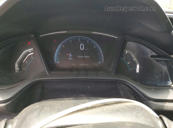 19XFC2F65KE034907 2019 HONDA CIVIC Black ხელსაწყოთა პანელის ხედი