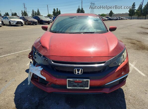 19XFC2F65KE208880 2019 HONDA CIVIC Red Widok z przodu