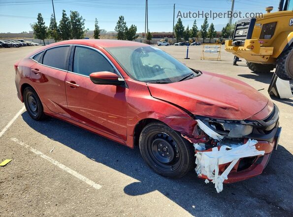 19XFC2F65KE208880 2019 HONDA CIVIC Red Przód prawy
