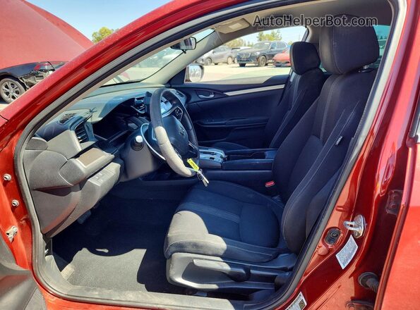 19XFC2F65KE208880 2019 HONDA CIVIC Red Widok wnętrza z przodu
