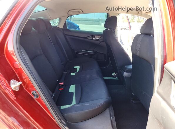 19XFC2F65KE208880 2019 HONDA CIVIC Red Widok tylnych siedzeń