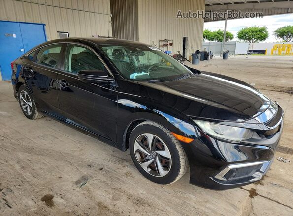 19XFC2F65KE212332 2019 HONDA CIVIC Black Delantero derecho