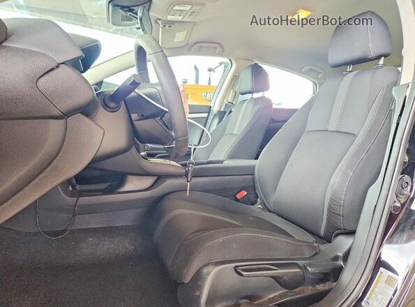 19XFC2F65KE212332 2019 HONDA CIVIC Black Vista interior delantera