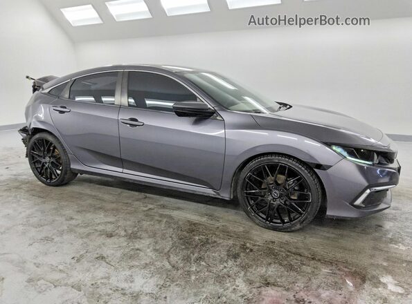 19XFC2F65LE212879 2020 HONDA CIVIC Gray წინა მარჯვენა