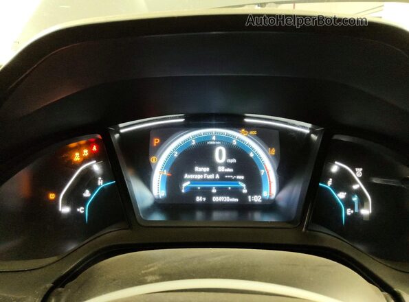19XFC2F65LE212879 2020 HONDA CIVIC Gray ხელსაწყოთა პანელის ხედი