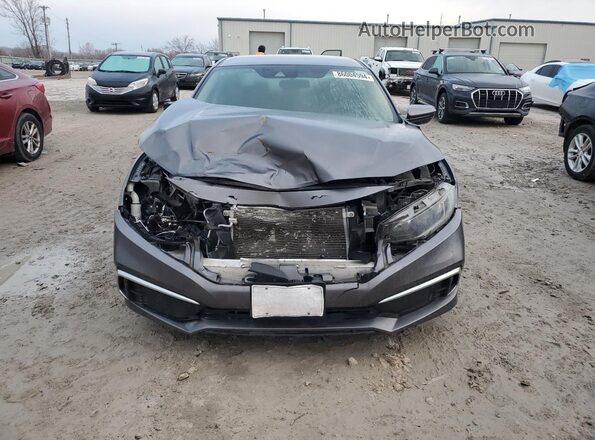 19XFC2F66KE021602 2019 HONDA CIVIC Gray Front view