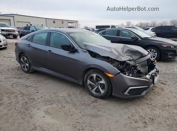 19XFC2F66KE021602 2019 HONDA CIVIC Gray Front right
