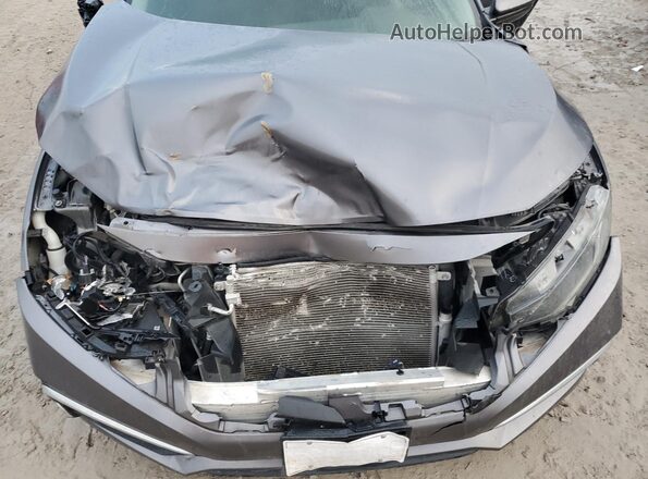 19XFC2F66KE021602 2019 HONDA CIVIC Gray Rear interior view