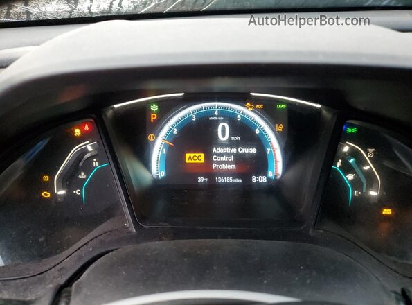 19XFC2F66KE021602 2019 HONDA CIVIC Gray Instrument cluster view