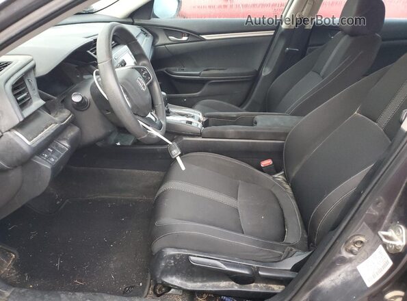 19XFC2F66KE021602 2019 HONDA CIVIC Gray Front interior view