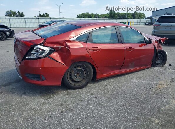 19XFC2F67KE036707 2019 HONDA CIVIC Maroon Հետևի աջ