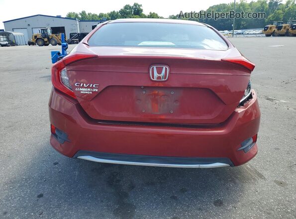 19XFC2F67KE036707 2019 HONDA CIVIC Maroon Հետևի տեսք