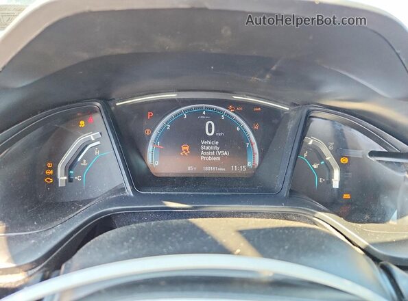 19XFC2F67KE037890 2019 HONDA CIVIC Black Vista del cuadro de instrumentos