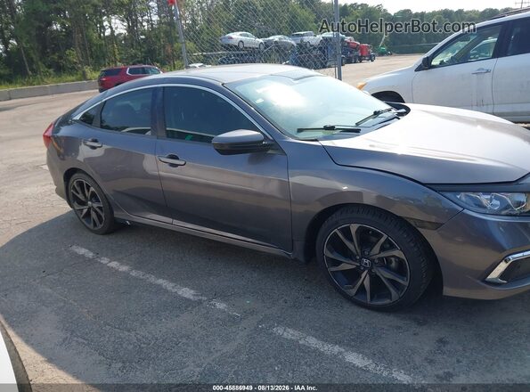 19XFC2F67KE045956 2019 HONDA CIVIC Blue Vista interior trasera
