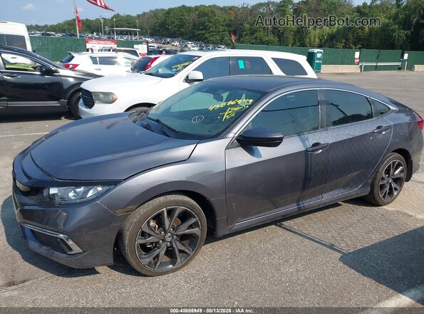 19XFC2F67KE045956 2019 HONDA CIVIC Blue Vista interior de 360 grados