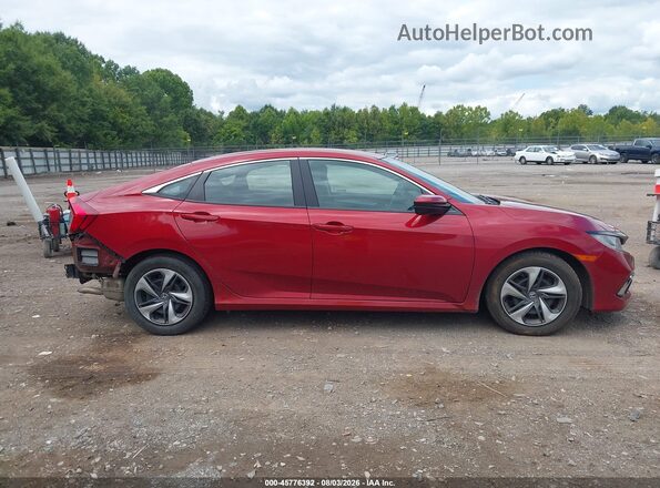 19XFC2F67LE003207 2020 HONDA CIVIC Red Rear interior view